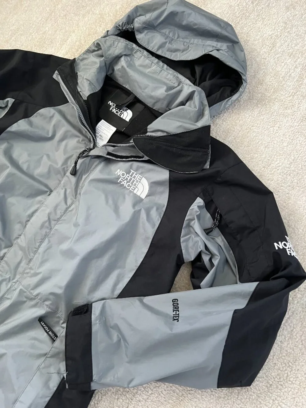 The North Face gray black
